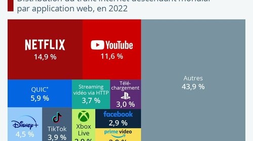 Les principaux générateurs de trafic Internet dans le monde 