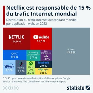 Les principaux générateurs de trafic Internet dans le monde 